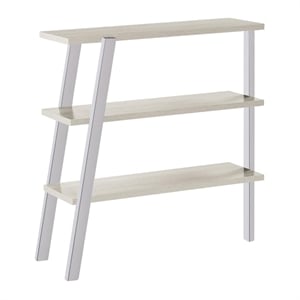 Mirella 3 Shelf Bookshelf in White Ash