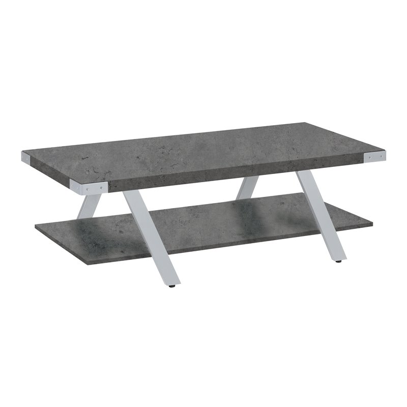 Mirella Coffee Table in Stone Gray