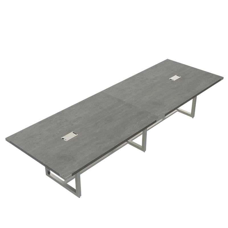 Mirella Conference Table Sitting Height - 12' Stone Gray