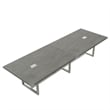 Mirella Conference Table Sitting Height - 12' Stone Gray