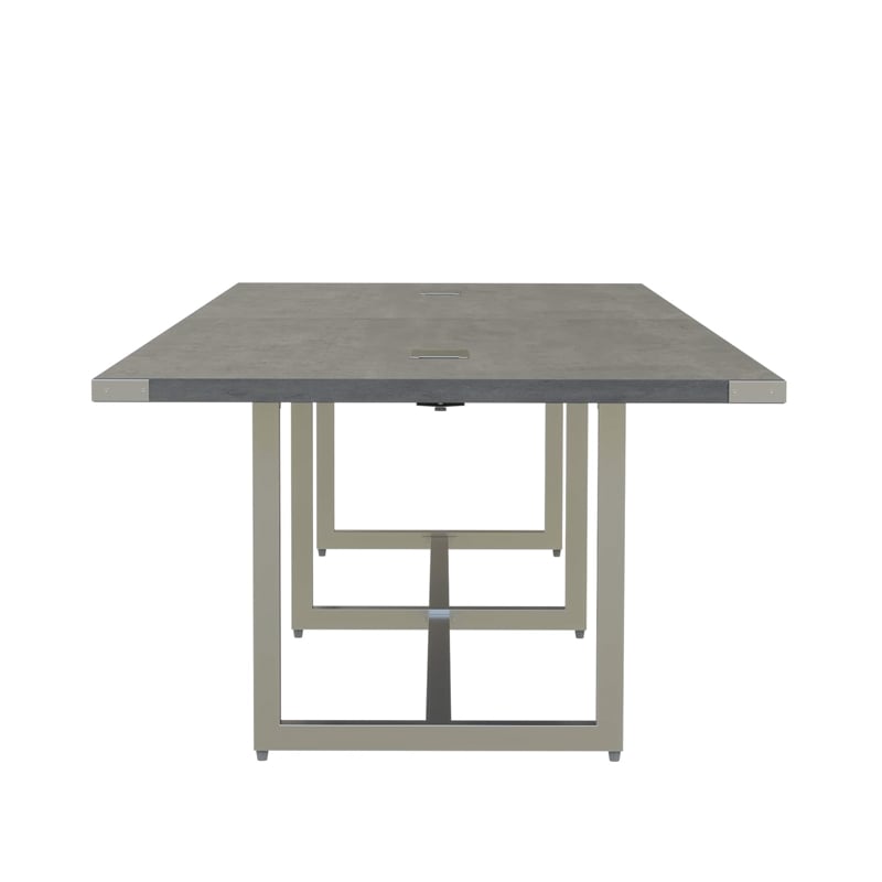 Mirella Conference Table Sitting Height - 12' Stone Gray
