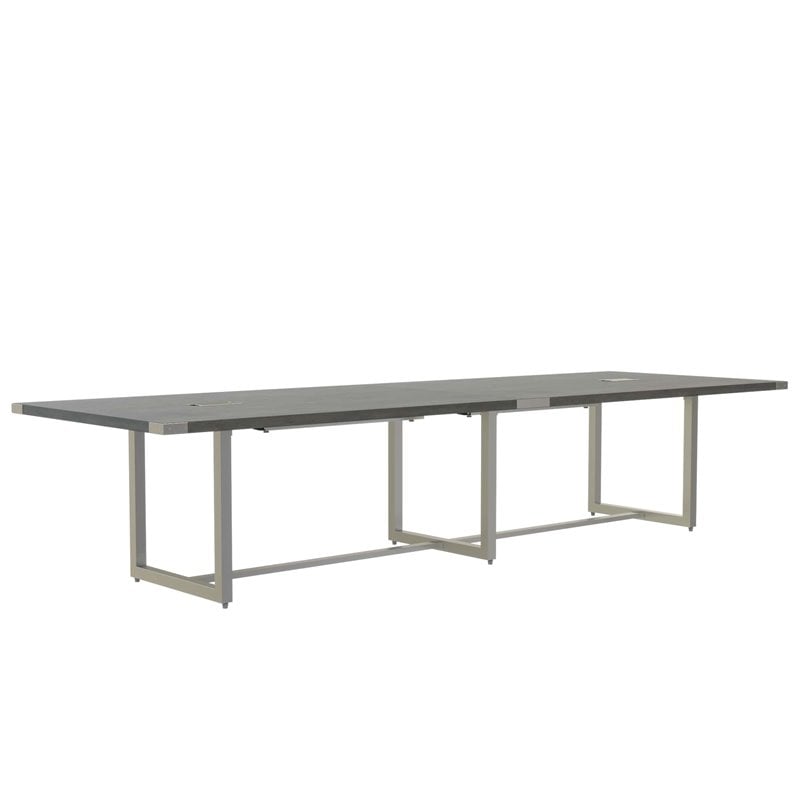 Mirella Conference Table Sitting Height - 12' Stone Gray