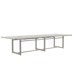 mirella conference table sitting height - 12' white ash