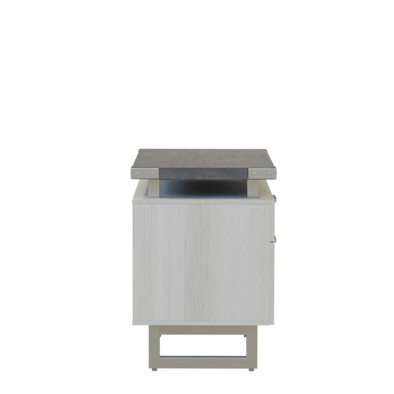 Mirella Lateral File in Stone Gray