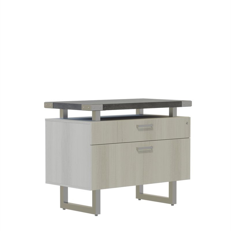 Mirella Lateral File in Stone Gray