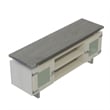 Mirella Low Wall Cabinet Glass Doors in Stone Gray