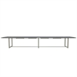 Mirella Conference Table Sitting Height - 16' Stone Gray