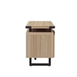 Mirella Low Wall Cabinet Wood Doors in Sand Dune