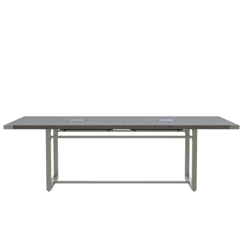 Mirella Conference Table Sitting Height - 8' Stone Gray