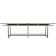 Mirella Conference Table Standing Height - 12' White Ash