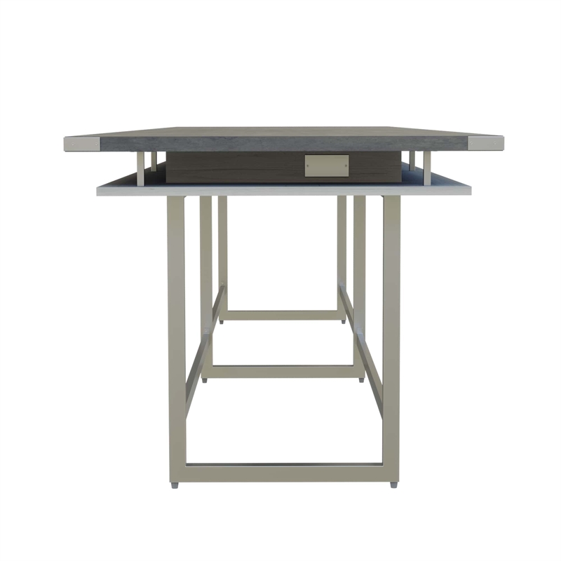 Mirella Conference Table Standing Height - 16' Stone Gray
