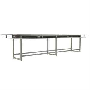 mirella conference table standing height - 16' stone gray