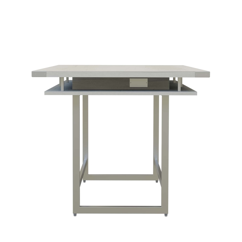 Mirella Conference Table Standing Height - 8' White Ash