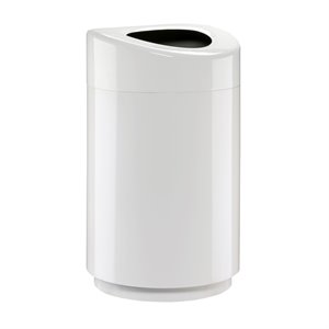 Safco Products 9920WH Open Top Receptacle - 30 Gallon