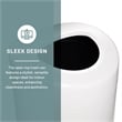 Safco Products 9921WH Open Top Receptacle 14 Gallon