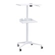 Safco Products 1944 VUM Pneumatic Height-Adjustable Stand-Up Mobile Workstation