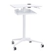 Safco Products 1944 VUM Pneumatic Height-Adjustable Stand-Up Mobile Workstation