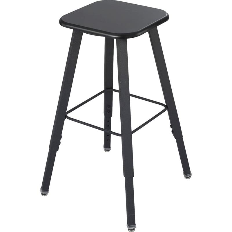 Safco AlphaBetter Student Adjustable Height Stool with Black Seat