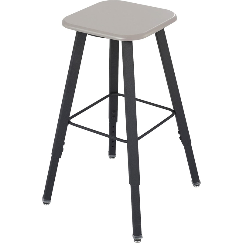 Safco AlphaBetter Student Adjustable Height Stool with Beige Seat