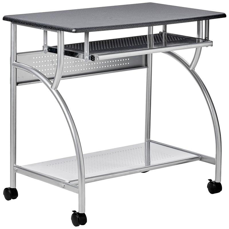 Safco Eastwinds Argo Mobile Metal Computer Cart in Black Anthracite