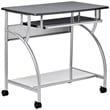 Safco Eastwinds Argo Mobile Metal Computer Cart in Black Anthracite