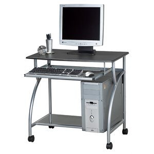 safco eastwinds argo mobile metal computer cart in black anthracite