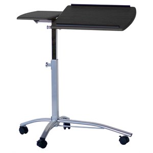 safco eastwinds 950 adjustable mobile laptop stand in black anthracite