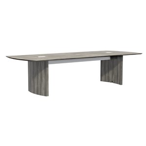 safco medina 10' conference table in gray steel