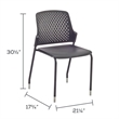 Next Stack Chairs(4) in Black - 19.75