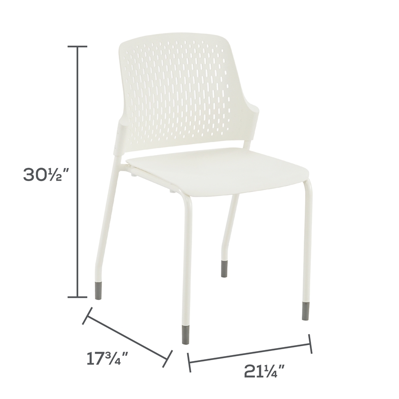Next Stack Chairs(4) in White - 19.75