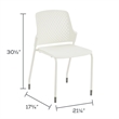 Next Stack Chairs(4) in White - 19.75