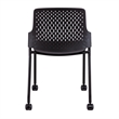 Next Stack Chair with Casters in Black - 21.88