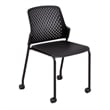 Next Stack Chair with Casters in Black - 21.88