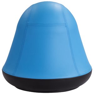 safco active vinyl upholstered swivel pump ball chair in blue
