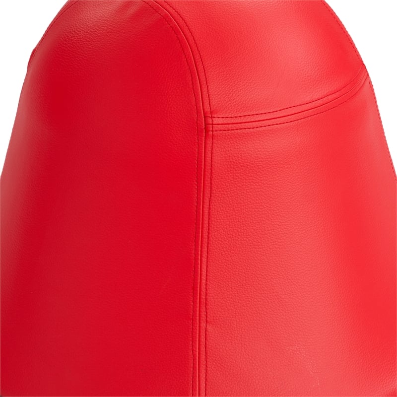 Safco Active Vinyl Upholstered Swivel Pump Ball Chair in Red
