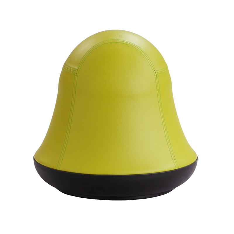 Safco Active Vinyl Upholstered Swivel Pump Ball Chair in Green