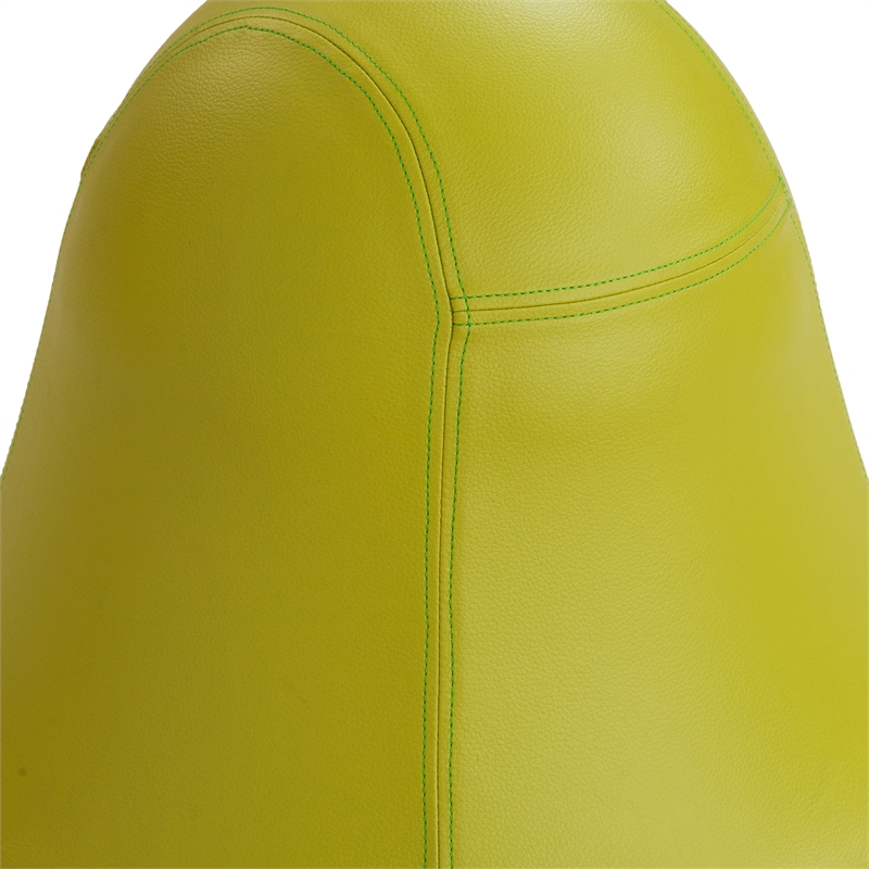 Safco Active Vinyl Upholstered Swivel Pump Ball Chair in Green
