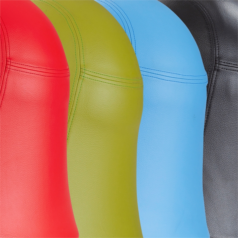 Safco Active Vinyl Upholstered Swivel Pump Ball Chair in Green