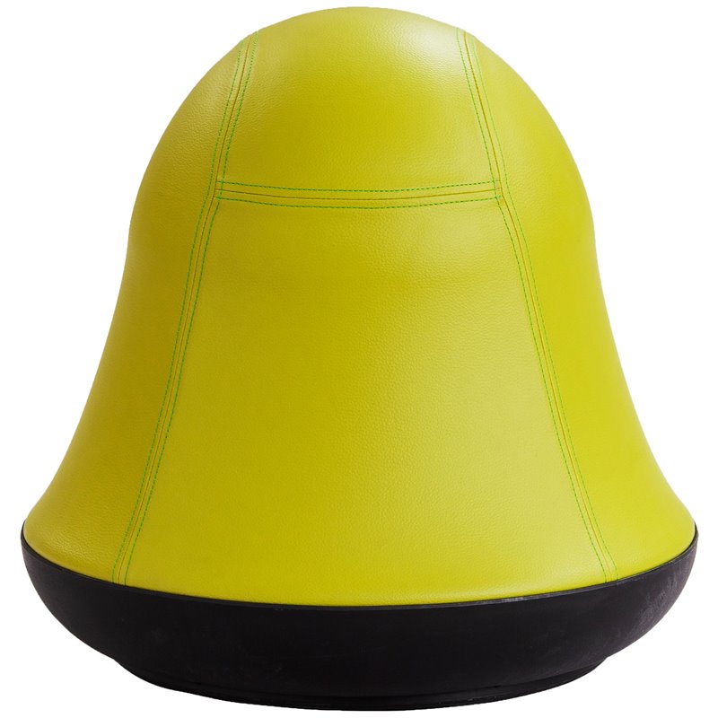 Safco Active Vinyl Upholstered Swivel Pump Ball Chair in Green