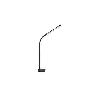 Safco Resi 18.5&quotH Modern Metal LED Desk Lamp in Black Finish