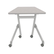 Safco Learn Nesting Trapezoid Desk in Gray