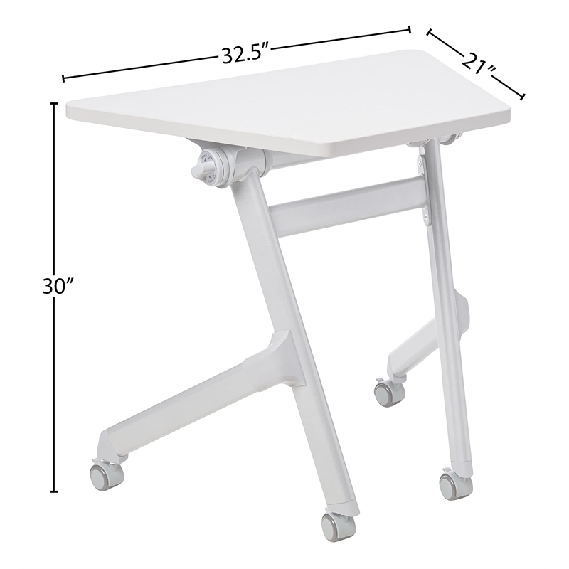 Safco Learn Nesting Trapezoid Desk in Gray
