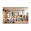 Safco Learn Nesting Trapezoid Desk in Gray