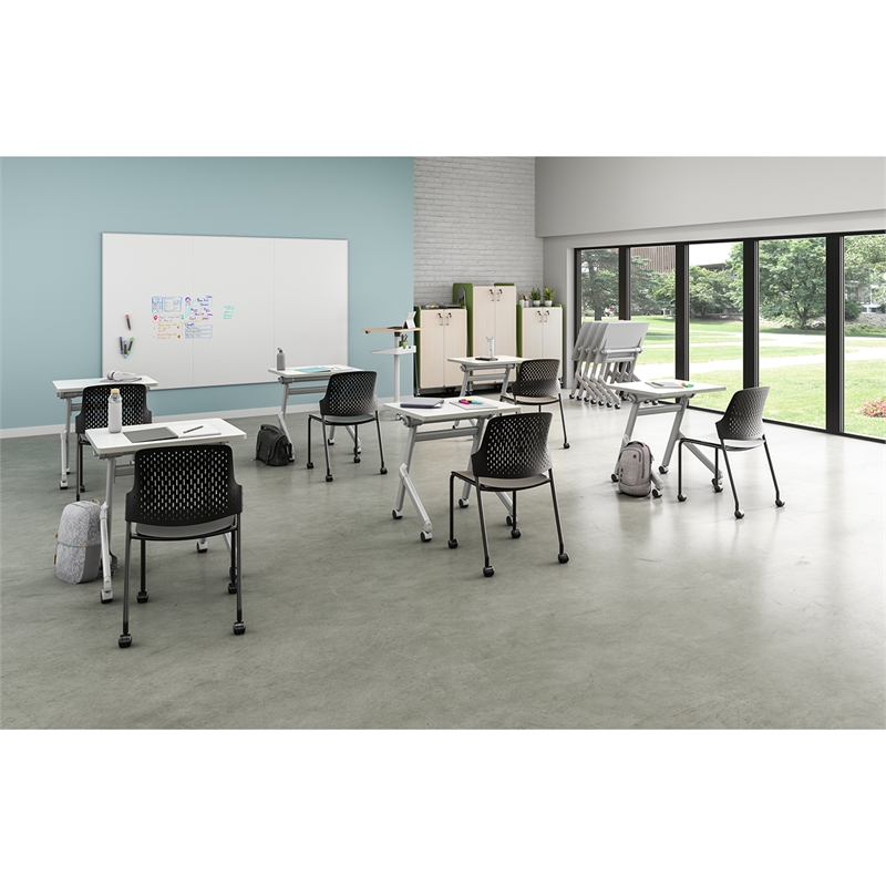 Safco Learn Nesting Rectangle Desk in Gray