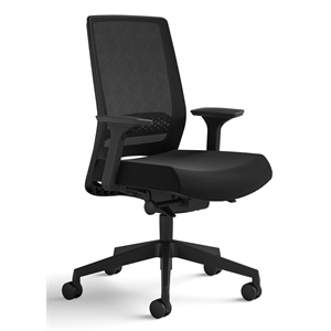 safco medina deluxe task chair in black