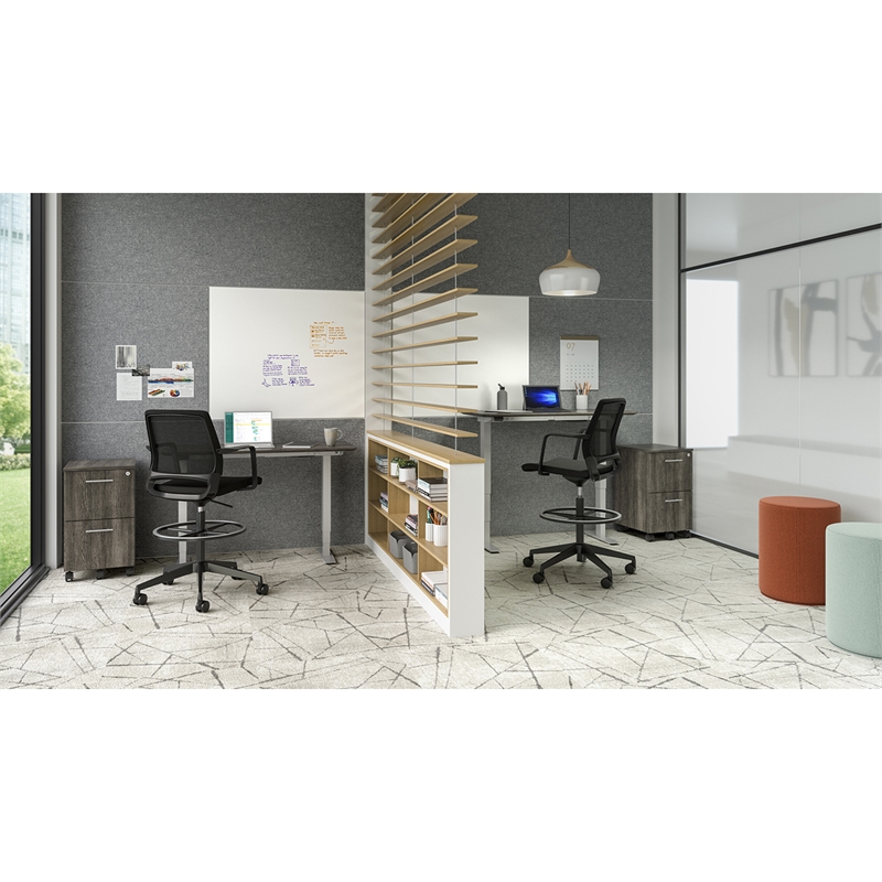 Safco Medina Extended-Height Chair in Black