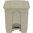 Safco Products Plastic Step-On Touchless 8 Gallon Trash Can in Tan