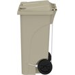Safco Products Plastic Step-On Touchless 32 Gallon Trash Can in Tan