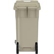 Safco Products Plastic Step-On Touchless 32 Gallon Trash Can in Tan