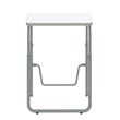 AlphaBetter 2.0 Height Adjustable Student Desk Pendulum Bar in White